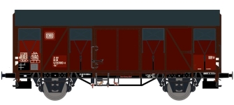 Exact-Train EX21052 - H0 - Gedeckter Güterwagen Gs 211, DB, Ep. IV